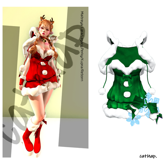 *catNap.*X'mas drees /Green