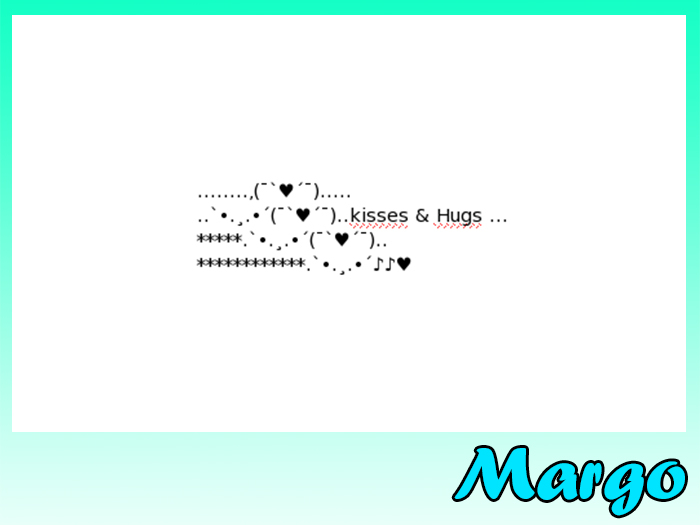 Kisses i hug 