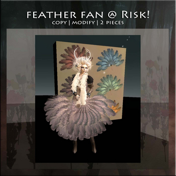 Second Life Marketplace - Feather fan 2x @ Risk!