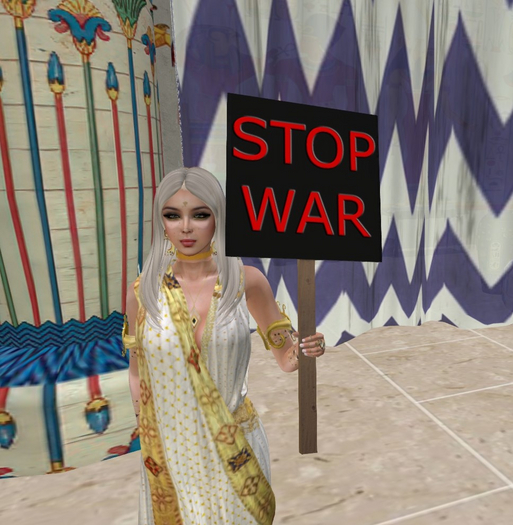Protest Sign STOP WAR