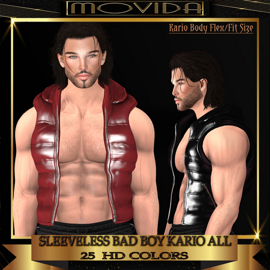 MOVIDA - SLEEVELESS BAD BOY KARIO FIT/FLEX  (Boxed)