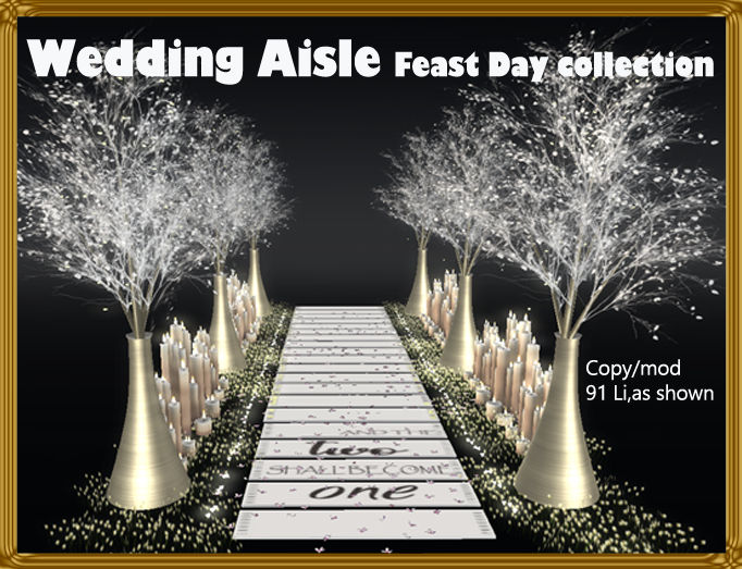 Feast day - wedding aisle
