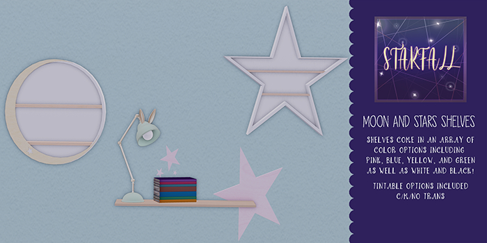 {Starfall} - Moon & Stars Shelves