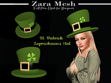 ZM - St Patrick - Leprechaun's Hat - FULL PERM MESH