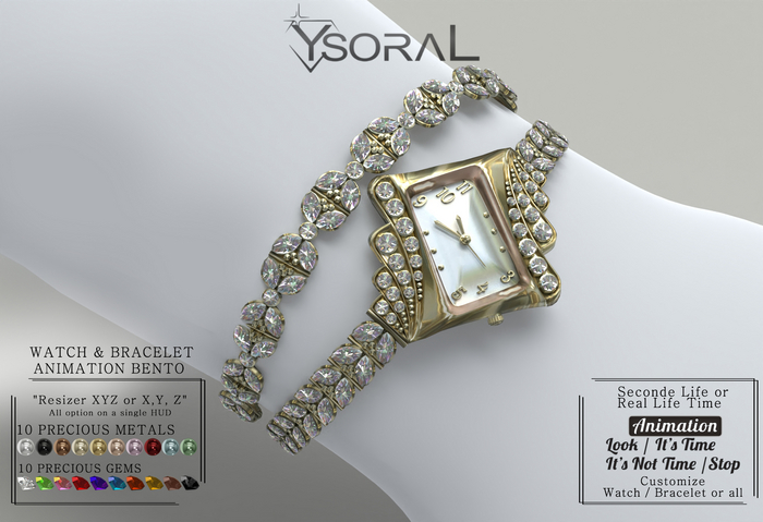 ~~ Ysoral ~~ .:Luxe watch & Bracelet carole:.(ANIMATION BENTO)