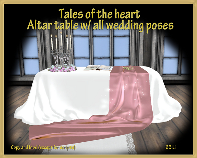Altar table + all wedding animations - Tales of the heart 