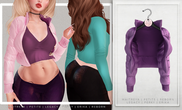 [Aleutia] Gemma Puff Jacket -  Violet