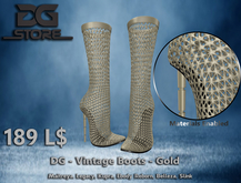 DG - Vintage Boots - Gold - Box