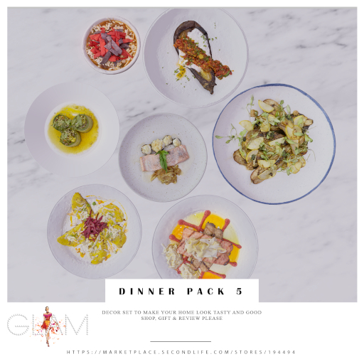 ***-Glam- Dinner Pack 5 (Decor Set)***