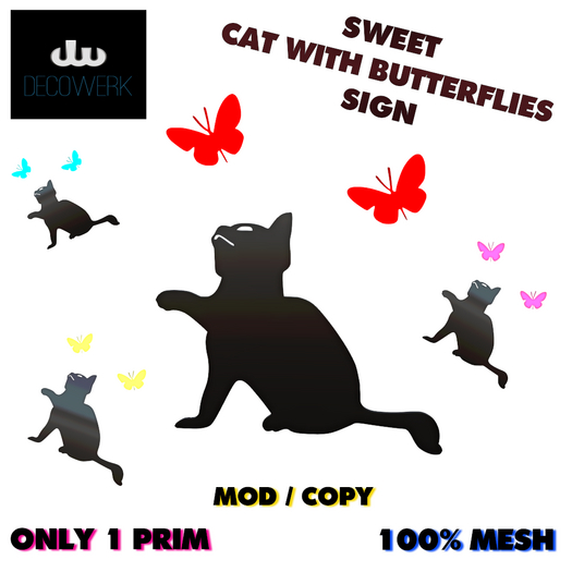 [dW] Cat&Butterfly Sign FATPACK