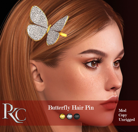 *PKC* Butterfly Hair Pin