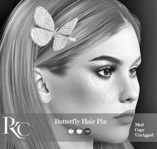 *PKC* Butterfly Hair Pin  DEMO