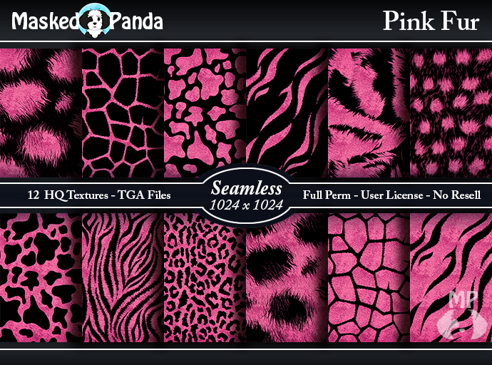 MP Pink Fur - Seamless Textures - Full Perm