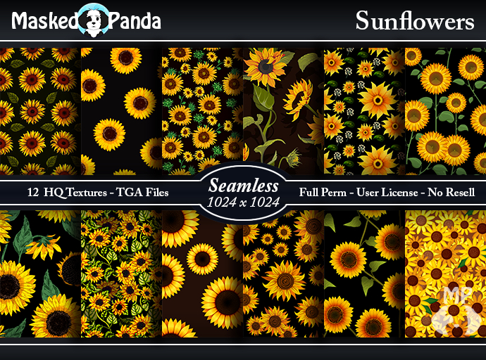 MP Sunflowers - Seamless Textures - Full Perm