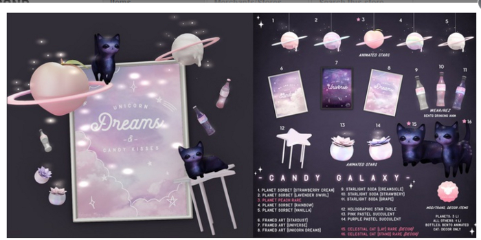 +Half-Deer+ Candy Galaxy - Celestial Cat (Stand) RARE