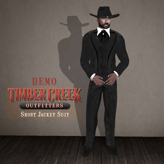 [Timber Creek] Short Coat Suit with Cravat-DEMO