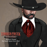 [Timber Creek] Shirt & Cravat-Red Paisley