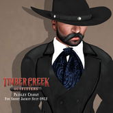 [Timber Creek] Shirt & Cravat-Blue Paisley