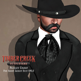 [Timber Creek] Shirt & Cravat-Black Paisley