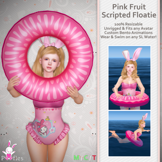 {Poofles} Pink Fruit Floatie