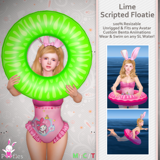 {Poofles} Lime Floatie