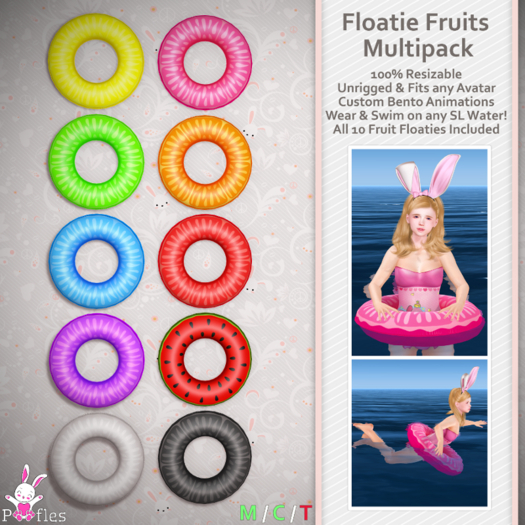 {Poofles} Floatie Fruits Multipack