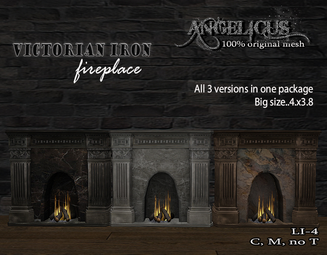 ::ANGELICUS:: Victorian iron fireplace