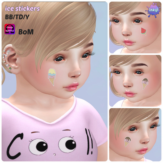 Inky! ice sticker Omega & BoM
