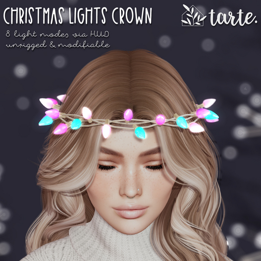tarte. christmas lights crown (pastel)