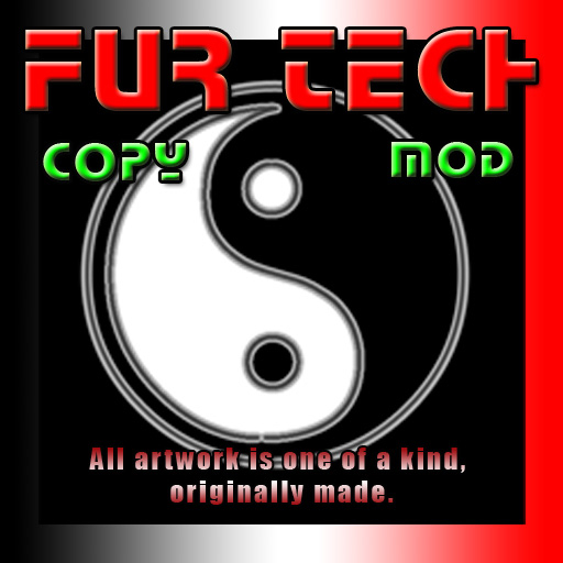 [Fur Tech] Ying Yang Neon Art