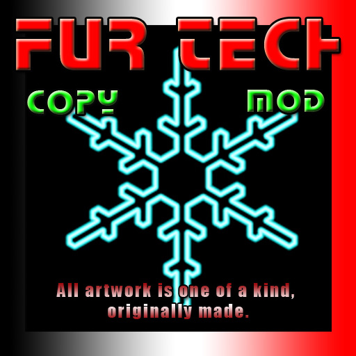 [Fur Tech] Snowflake Neon Art