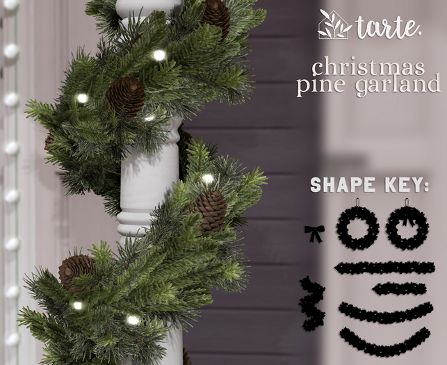 tarte. christmas pine garland (evergreen)
