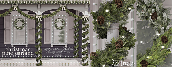 tarte. christmas pine garland - FULL SET