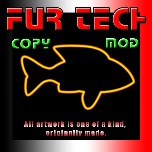 [Fur Tech] Gold Fish Neon Art