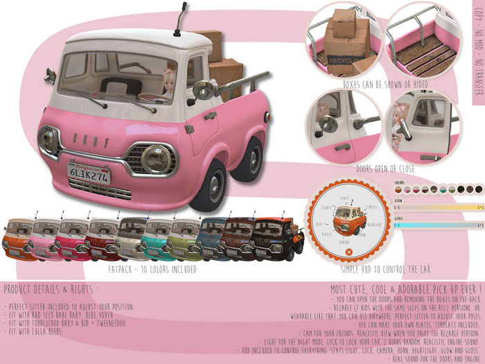 Sweet Baby - Dorf Pickup - 10 Colors