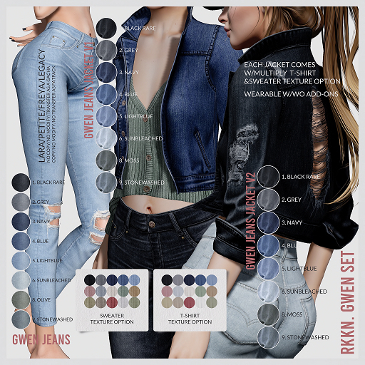 RKKN. Gwen Jeans Jacket v2 Blue