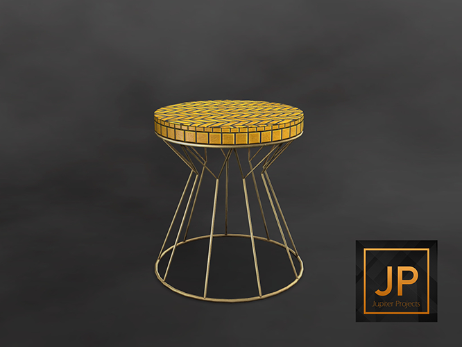 Second Spaces - Live Loud - side table yellow