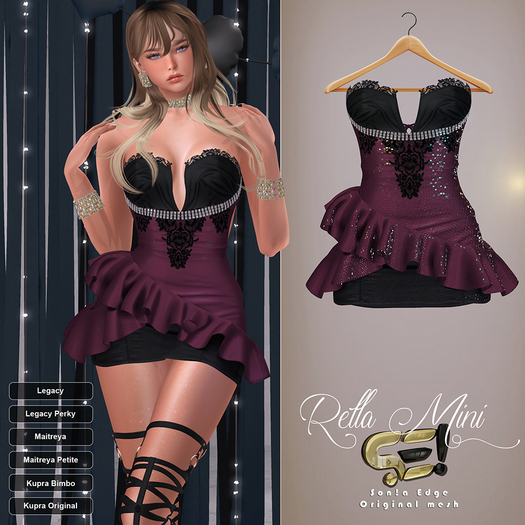 Son!a-Edge Rella Mini dress Jet-Wine