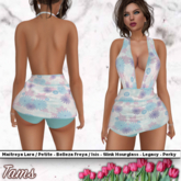 Tams - Top and Low Waist Shorts - Kia