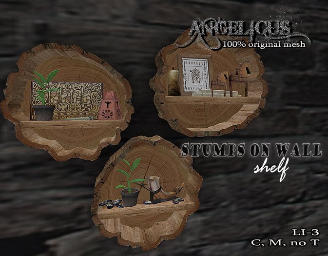 ::ANGELICUS:: Stumps on the wall-shelf