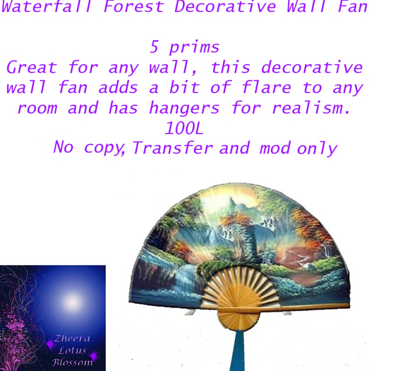 Waterfall Forest Wall Fan