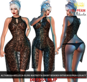 [SHINE FULL PERM] DRESS+ SLIP  ROBERTA