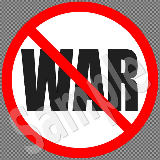 *AQF* NO WAR Sign Texture