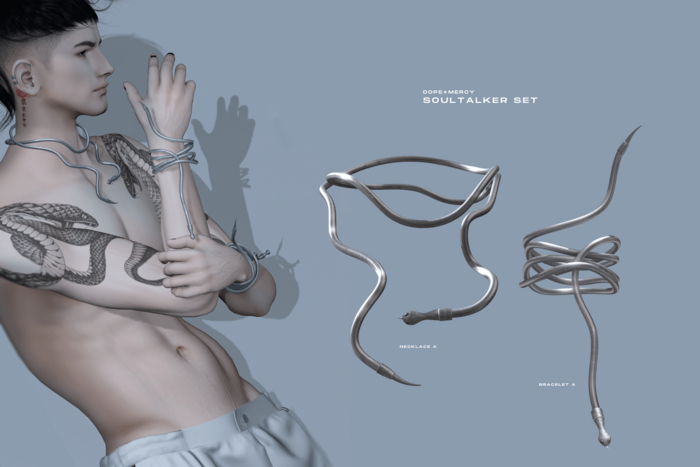 [Dope+Mercy]Soultalker Necklace A_Silver (ADD)