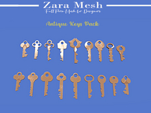 ZM - Antique Keys Pack - FULL PERM MESH