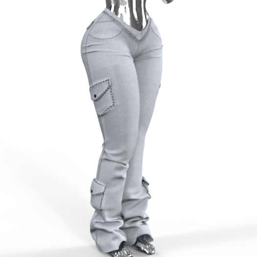 [KONVO] Misaki Cargo Pants - Snow