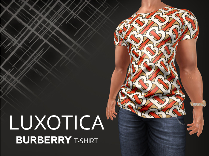 LUXOTICA - Berburry Logo Pattern T-Shirt