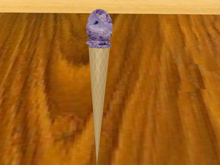 Mama's Kitchen Great Grape Ice Cream Cone
