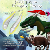 Full Perm Dragon Horns