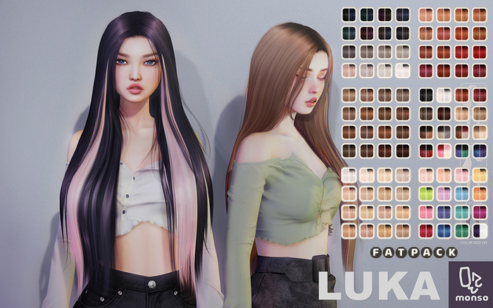 [monso] Luka Hair /Fatpack